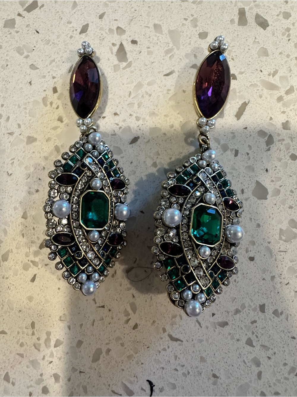 Heidi Daus from the Vault art deco earrings
